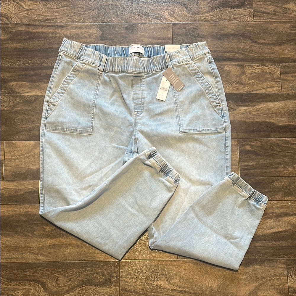 🔥 NWT Lane Bryant soft denim Boyfriend Midrise Jogger size 16